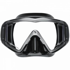 Scubapro Maska CRYSTAL VU - černý silikon - černá/stříbrná (dostupnost 7-9 dní)