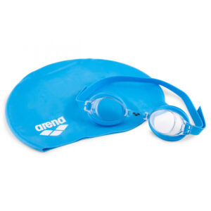 Chlapecké plavecké brýle a čepice ARENA-POOL SET JUNIOR Modrá