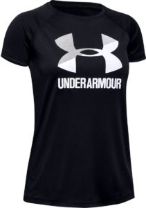 Dětské tričko Under Armour Big Logo Černá / Bílá