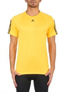Pánské tričko adidas BASE 3S Žlutá / Černá