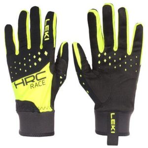 Leki HRC Race běžecké rukavice černá-žlutá - č. 8