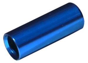 Max1 koncovka bowdenu CNC Alu 4 mm utěsněná modrá 100 ks