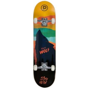 Powerslide Skateboard Playlife Fierce Wolf 31×8″