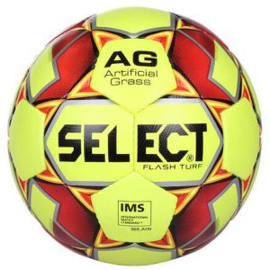 Select FB Flash Turf fotbalový míč žlutá-červená - č. 5