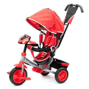BABY MIX Dětská tříkolka s LED světly Lux Trike červená - Červená