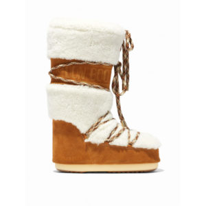 MOON BOOT-Icon Shearling whisky off white barevná 42/44
