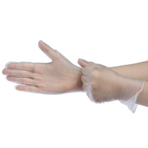EXISPORT-PVC rukavice (100ks balenie) Bílá M