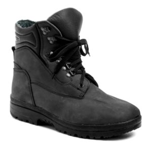 Livex 410 černá nubuk pánská zimní kotníčková nadměrná obuv - EU 48