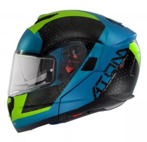 MT Helmets Atom SV Adventure A7 černo-zeleno-modrá