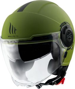 MT Helmets Otevřená přilba na motorku Viale SV S zelená matná - XS: 53-54 cm