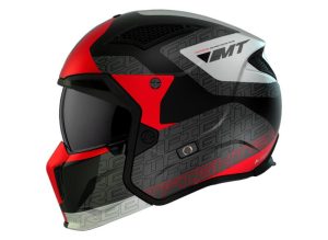 MT Helmets Streetfighter SV Totem B15 černo-šedo-bílo-červená + sleva 300