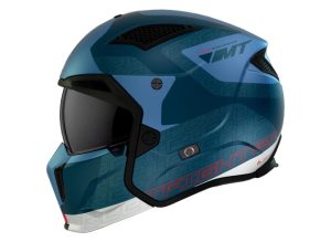 MT Helmets Přilba Streetfighter SV Totem C17 bílo-modrá + sleva 300