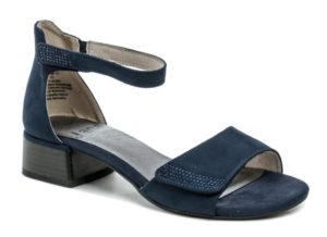 Jana 8-28261-20 modré dámské sandály na podpatku šíře H