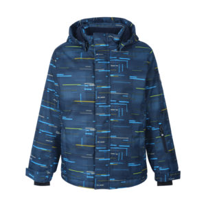 COLOR KIDS-Ski jacket AOP, AF 10.000, dried tobacco Modrá 164