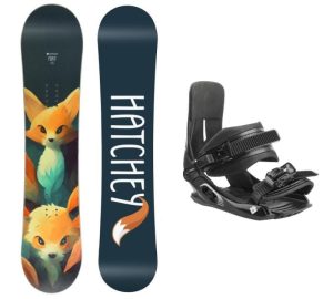 Hatchey Foxy dětský snowboard + Hatchey Tactic Junior vázání - 90 cm + EU 33-39