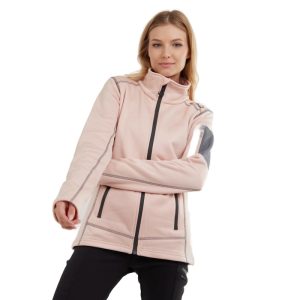 FUNDANGO-Antila Fleece Jacket-339-soft pink melange Růžová L