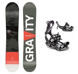 Gravity Bandit pánský snowboard + Raven FT360 black - 155 cm + S (EU 35-40)