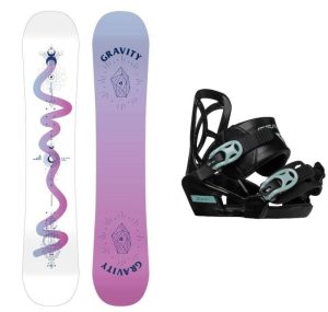 Gravity Fairy 23/24 juniorský snowboard + Gravity Cosmo vázání - 130 cm + XS (EU 28-31)