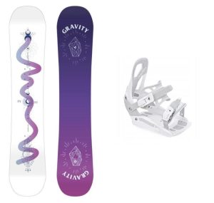 Gravity Sirene White 23/24 dámský snowboard + Raven S230 White vázání