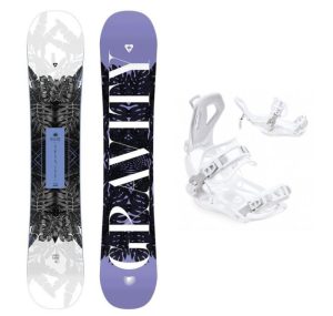 Gravity Trinity 23/24 dámský snowboard + Raven FT360 white vázání