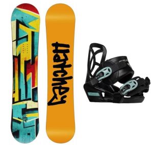 Hatchey City juniorský snowboard + Gravity Cosmo vázání - 125 cm + XS (EU 28-31)