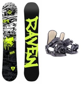 Raven Core Junior CAP dětský snowboard + Beany Junior vázání - 140 cm + S - EU 36-38
