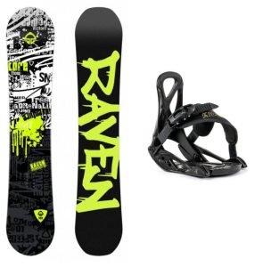Raven Core Junior dětský snowboard + Beany Kido vázání - 110 cm + XXS (EU 25-32)