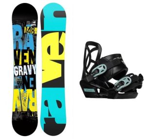 Raven Gravy junior mini dětský snowboard + Gravity Cosmo vázání - 110 cm + XS (EU 28-31)