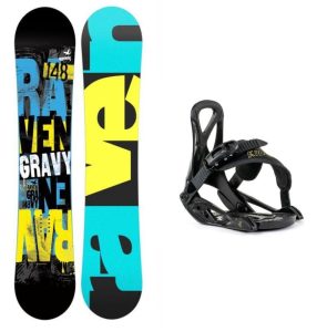 Raven Gravy junior mini snowboard + Beany Kido vázání - 110 cm + XXS (EU 25-32)