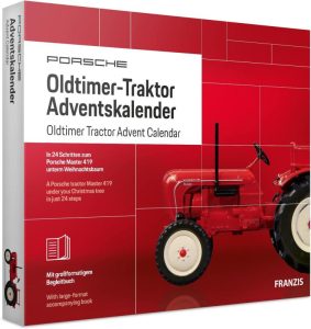 Franzis adventní kalendář Porsche Oldtimer Traktor se zvukem 1:43