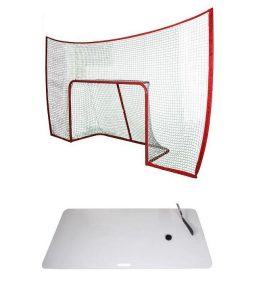 Merco Target FG hokejová branka s postranní sítí + Merco Shooting Pad XXL deska