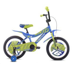 Capriolo Dětské jízdní kolo BMX 16″ HT KID limetkovo-modré