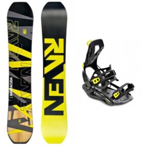 Raven Barracuda Carbon Lime snowboard + Raven FT360 black/lime vázání - 150 cm + M (EU 39-42)