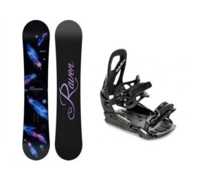 Raven Mia Black dámský snowboard + Raven S230 Black vázání - 139 cm + M/L (EU 40-47)