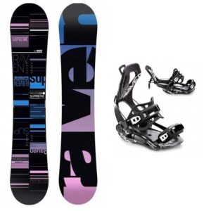 Raven Supreme black dámský snowboard + Raven FT360 black vázání - 143 cm + S (EU 35-40)