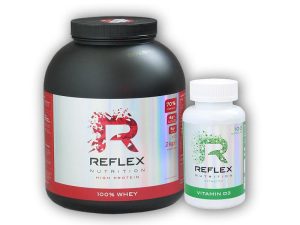 Reflex Nutrition 100% Whey Protein 2000g + Vitamin D3 100 cps - Vanilka