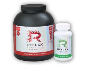 Reflex Nutrition Instant Whey PRO 2200g + Vitamin D3 100 cps - Vanilka