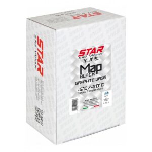 Star Ski Wax Map black grafite base 4x250g