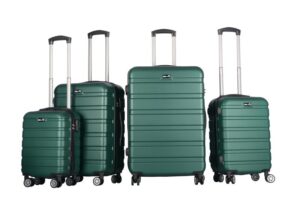 Aga Travel MR4659 tmavě zelená sada 4 cestovních kufrů