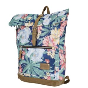 Enrico Benetti Santiago 15″ Notebook Backpack Dark Blue Floral batoh