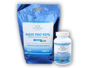 FitSport Nutrition Maxi Pro 2500g + Vitamin C 1000 120 tbl - Čokoláda