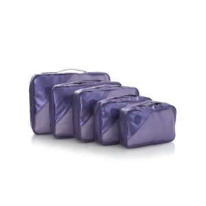 Heys Metallic Packing Cube Navy – 5 kusů