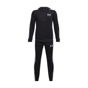 UNDER ARMOUR-UA Knit Hooded Track Suit-BLK-1376329-001 Černá 149/160