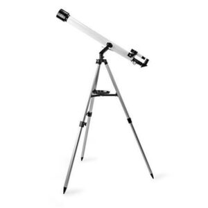Nedis SCTE5060WT – Teleskop | Clona: 50 mm | Ohnisková vzdálenost: 600 mm | Max. pracovní výška: 125 cm | Tripod | Bílá