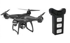 SJ R/C SJ70W – dron s GPS, 1080p a follow me – černá + 1x náhradní akumulátor 2500mAh