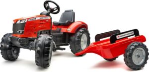 Falk Šlapací traktor 4010AB Massey Ferguson S8740 – červený