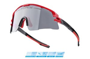 Force AMBIENT červeno-šedé, fotochrom. skla cyklistické brýle