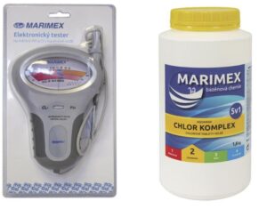 Set - Marimex Tester elektronický na pH a Cl + Marimex Chlor Komplex 5v1 1
