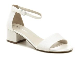 Tamaris 1-28295-42 bílé třpytivé dámské sandály